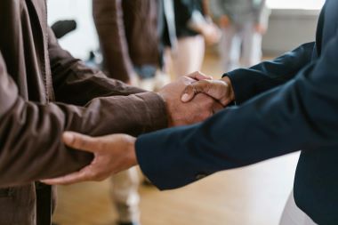 Handshake, business, signing contract