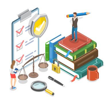 兩名秘書在研究法例並完成各種文書,以通過程序。 兩名秘書在研究法例並完成各種文書,以通過程序。