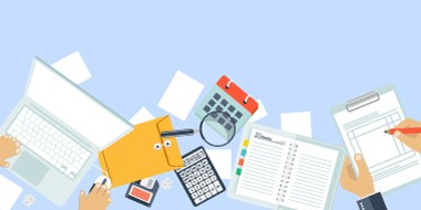 錢、計數機、表